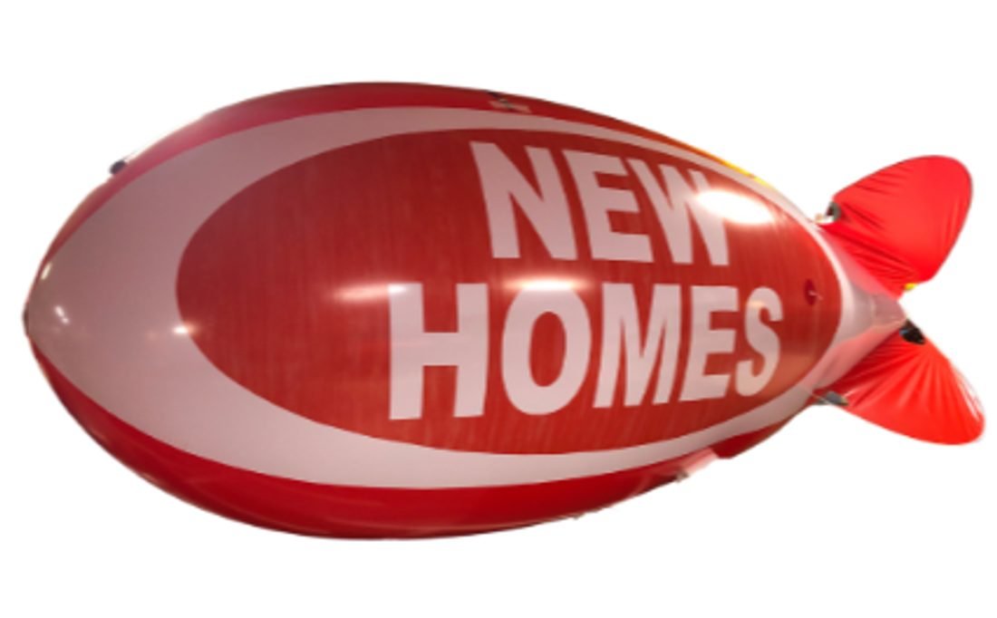 15 foot New Homes advertising blimp by USABLIMPS