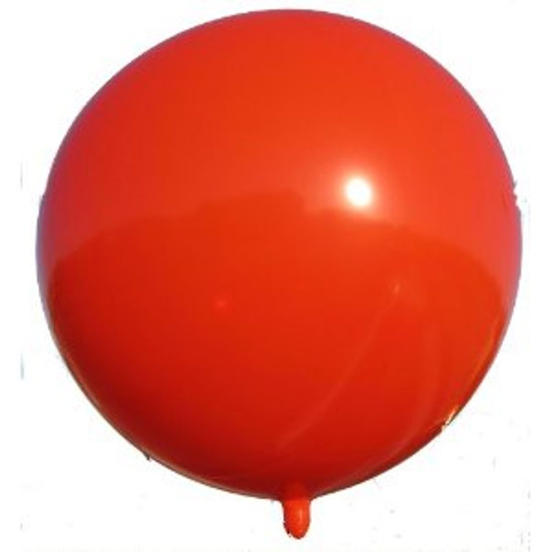 Orange giant helium advertising balloon
